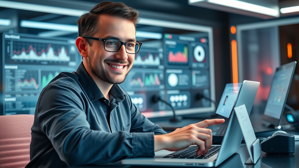 marketer automating email sequences on a laptop for inbound marketing conversion