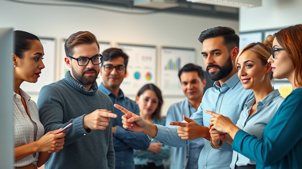 diverse marketing professionals analyzing customer personas and audience insights for inbound marketing