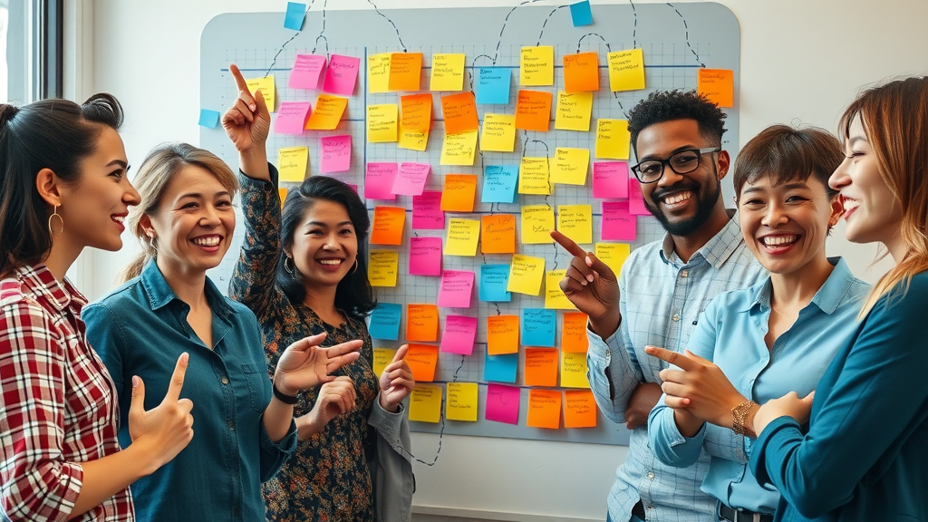 diverse marketing team brainstorming modern content ideas, content marketing trends