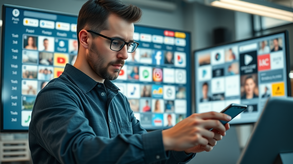 digital planner managing multiple social media content calendars